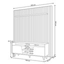 Ver imagem 5 de Rack para Sala Eva com Painel Ripado Tv 75 Pol Lexa D05 Cedro Bali - Lyam Decor