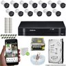 Kit Cftv 13 Câmeras VHD 3130B 720P 3,6mm DVR Intelbras MHDX 1016 + HD 2 TB - 1