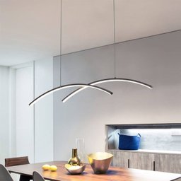 Pendente Tagne Led 24w 3000k Bivolt (a) 10cm X (l) 90cm X (p) 3,8cm Alumínio Preto - 2