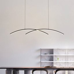 Pendente Tagne Led 24w 3000k Bivolt (a) 10cm X (l) 90cm X (p) 3,8cm Alumínio Preto - 3