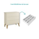Ver imagem 4 de Quarto de Bebê Berço + Cômoda 3 Gavetas Areia Theo Madeira