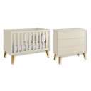 Ver imagem 2 de Quarto de Bebê Berço + Cômoda 3 Gavetas Areia Theo Madeira