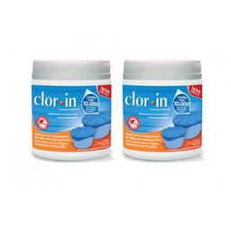 Kit 2 Clorin Pastilha de Água Consumo Humano Aquapura 10000l - 1