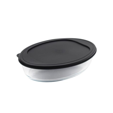 Assadeira Oval com Tampa 2,4l Mor