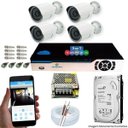 Ver imagem 1 de Kit Cftv 4 Câmeras AHD-M 720p Dvr 4 Canais Newprotec 5 em 1 Full HD + 320 GB