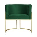 Ver imagem 3 de Kit 02 Poltronas Decorativa Luana Luxo Veludo Cores - DS Estofados - Verde