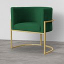 Ver imagem 7 de Kit 02 Poltronas Decorativa Luana Luxo Veludo Cores - DS Estofados - Verde