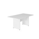 Ver imagem 2 de Mesa Reunião Escritório 160cm X 80cm Branco Pé Painel F5 Cor:branco