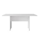 Ver imagem 4 de Mesa Reunião Escritório 160cm X 80cm Branco Pé Painel F5 Cor:branco