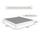 Ver imagem 5 de Cama Japonesa Queen Almeria Corea com Cabeceira Madeira Bege Sallar Home 168cm