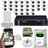 Kit Cftv 28 Câmeras VHD 3130B 720P 3,6mm DVR Intelbras MHDX 1032 + HD 1 TB Barracuda - 1