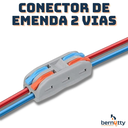 Ver imagem 2 de Kit 10 Conectores Emenda Fio Alavanca 2 Vias 32a Anti-chamas