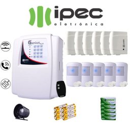 Kit de Alarme Genius Al 4 Residencial IPEC Com 6 Sensores Magnéticos 5 Sensor Infravermelho Sem - 1 Kit de Alarme Genius Al 4 Residencial IPEC Com 6 Sensores Magnéticos 5 Sensor Infravermelho Sem - 1