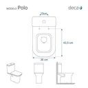 Ver imagem 5 de Assento Sanitário Poliéster para Louça Polo (deca) Super Luxo Cromado (reb. Oculto) Marrom Fosco
