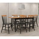 Ver imagem 2 de Mesa de Jantar Retangular 6 Lugares 160cm Multimóveis Cr50111 Ébano-natural