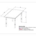 Ver imagem 3 de Mesa de Jantar Retangular 6 Lugares 160cm Multimóveis Cr50111 Ébano-natural
