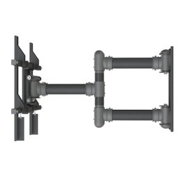 Suporte Tv 40 a 100 Pol Tri-articulado, Inclinação, Reforçado Stpa-100 Preto - 1
