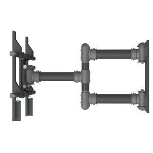 Suporte Tv 40 a 100 Pol Tri-articulado, Inclinação, Reforçado Stpa-100 Preto