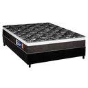 Ver imagem 1 de Cama Box Casal: Colchão Espuma D33 Plumatex Selectus + Base Crc Suede Black (138x188)