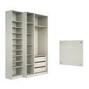 Ver imagem 3 de Conjunto Guarda Roupa Closet Solteiro sem Portas 4 Peças, 3 Gavetas, Sapateira e Cabeceira 94cm Prim