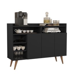 BUFFET APARADOR CANTINHO DO CAFE CELTA 3 PORTAS:BLACK - 2