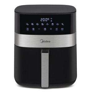 Fritadeira Air Fryer Midea Smart Chef Plus Preta 6l 110v Mad600010apkw1