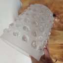 Ver mais imagens de Vaso Decorativo de Vidro Transparente 20x16x16cm Enfeite Sala Mesa Estante