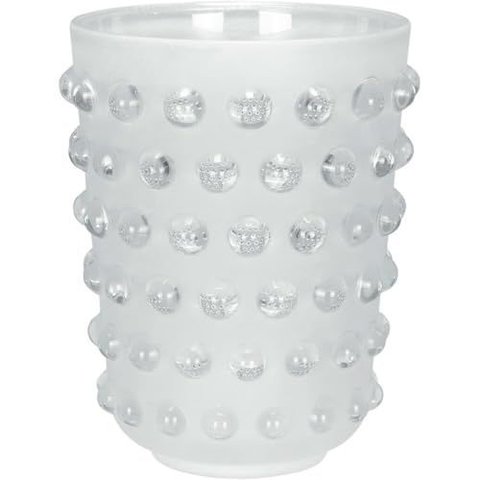 Vaso Decorativo de Vidro Transparente 20x16x16cm Enfeite Sala Mesa Estante