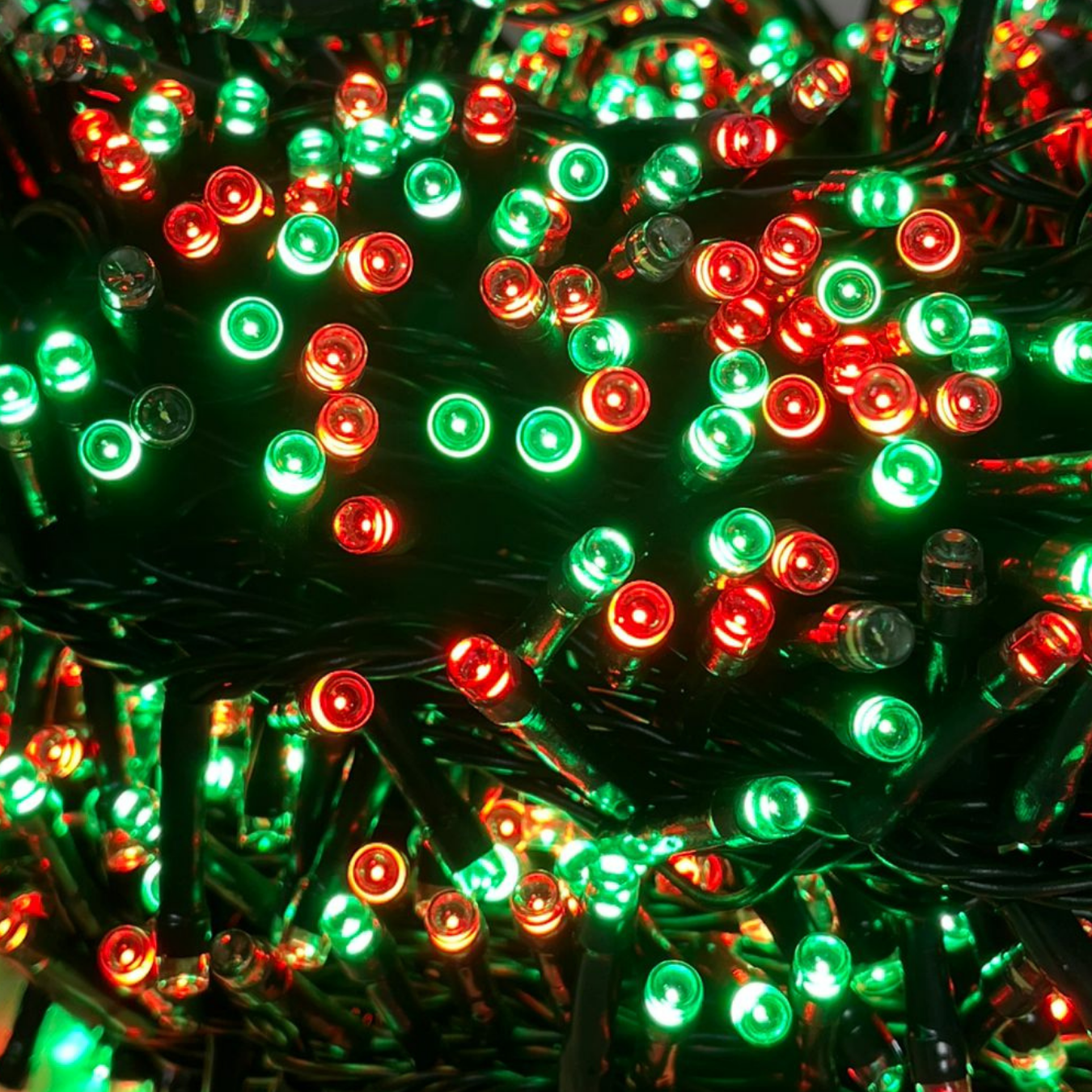 Pisca Natal Led Strobo 40 Metros 1400 Leds Vermelho e Verde Cordão Prova D'água Vermelho e Verde - 4