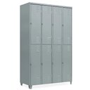 Ver imagem 1 de Armário Roupeiro de Aço Vestiário 8 Portas Locker