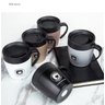Caneca Térmica Inoxidável C/ Tampa Chá Café Acompanha Colher Coffee Mugs Caneca térmica Inoxidável c - 6