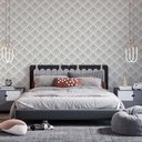 Ver imagem 1 de Papel de Parede Arabesco Floral Dourado Gh Papel de Parede 3,0m