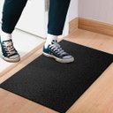 Ver imagem 1 de Tapete Capacho Porta Casa Liso 60cm X 40cm - Preto