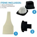 Ver imagem 3 de Aspirador de Carro Automotivo Portátil Mão de Pó Tomada Acendedor 12v 100w Mini Importway Iwapa12v