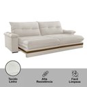 Ver imagem 7 de Sofá Avalon 02 Módulos de 90cm Br25cm Meu Sofá Online A302 Linho Branco