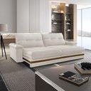 Ver imagem 1 de Sofá Avalon 02 Módulos de 90cm Br25cm Meu Sofá Online A302 Linho Branco