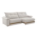 Ver imagem 3 de Sofá Avalon 02 Módulos de 90cm Br25cm Meu Sofá Online A302 Linho Branco