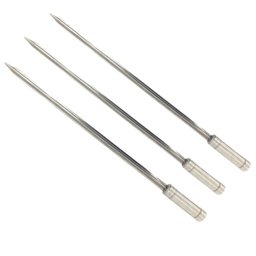 3 Espeto Espada Inox 50cm Cabo Revestido Alumínio Churrasco - 1