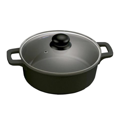 Panela Ferro Fundido Tampa Vidro 5 Litros Faires Nº26