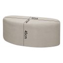 Ver imagem 4 de Puff Orgânico Palermo 100cm Bouclê - Sofa Store:bouclê Bege