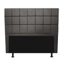Ver imagem 4 de Kit Cabeceira + Calçadeira Baú King Size MDF-MDP Corino Cinza Gat Magazine 195cm