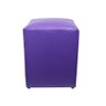Puff Quadrado Roxo – Moderno, Confortável e Versátil - 1