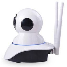 Câmera IP Sem Fio Wifi HD 720p Robo Wireless Visão Noturna com Micro SD 32GB - 4