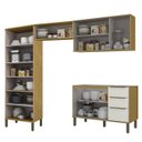 Ver imagem 2 de Armarios Lavanderia 4 Modulos 270 Cm Vera Marrocos Off White Mxm