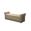 Ver imagem 2 de Baú de Madeira Pé de Cama Box King Size Couro Sintético:1822