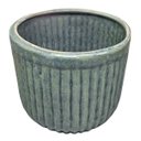 Ver mais imagens de Vaso de Cerâmica Violeta (15) Verde Acinzentado Burguina