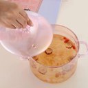 Ver imagem 3 de Panela de Vidro com Tampa e Alça, Panela de Vidro Transparente para Sopa, Macarrão, Comida para Bebê