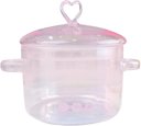 Ver imagem 1 de Panela de Vidro com Tampa e Alça, Panela de Vidro Transparente para Sopa, Macarrão, Comida para Bebê