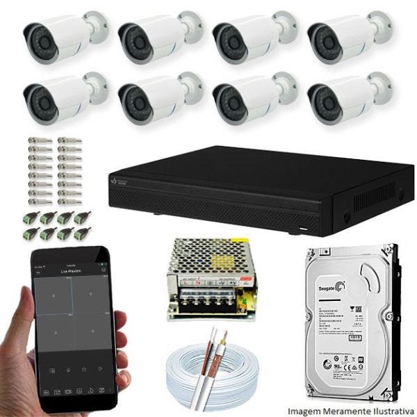 Kit Cftv 8 Câmeras AHD-M 720P 3,6MM Dvr 16 Canais Visionbras XVR + HD 320GB é ruim? Kit Cftv 8 Câmeras AHD-M 720P 3,6MM Dvr 16 Canais Visionbras XVR + HD 320GB é boa?