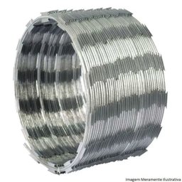 Cerca Concertina Simples - Ouriço Simples com 31,5cm de diâmetro, Rende aprox. 20 Mts de muro - 4
